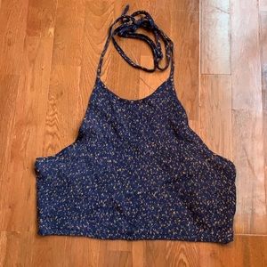 Purple Halter Crop Top (Size M)